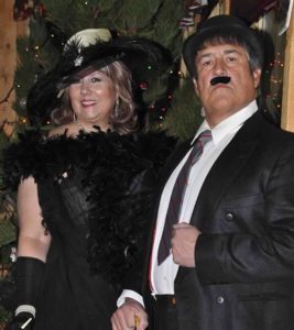 Mae West & Charlie Chhplain at Murder Mystery Destination Wedding